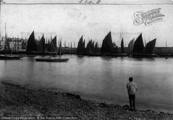 Photo of St Ives, The Harbour 1892