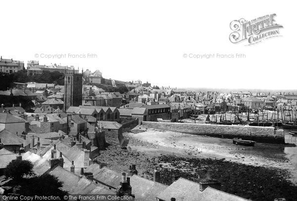 Photo of St Ives, The Harbour 1895