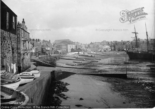 Photo of St Ives, The Harbour 1908