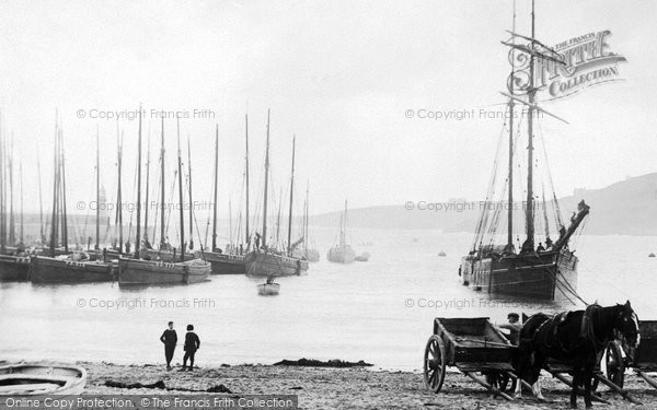 Photo of St Ives, The Harbour 1908