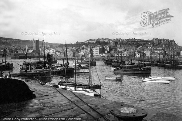 Photo of St Ives, The Harbour 1922