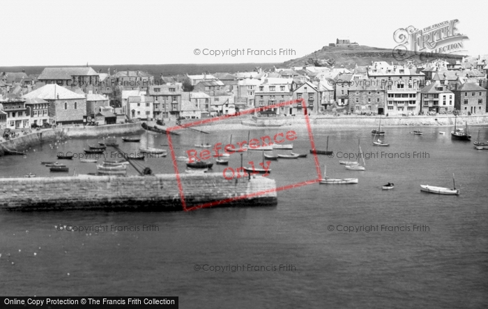 Photo of St Ives, The Harbour c.1955