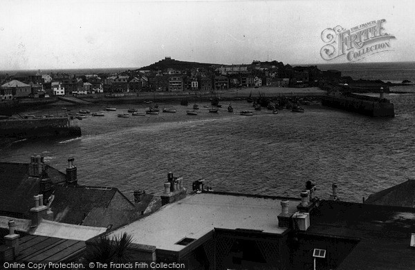 Photo of St Ives, The Harbour c.1955