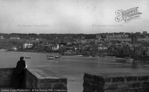 Photo of St Ives, The Harbour c.1955