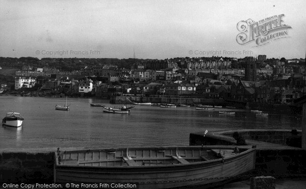 Photo of St Ives, The Harbour c.1955