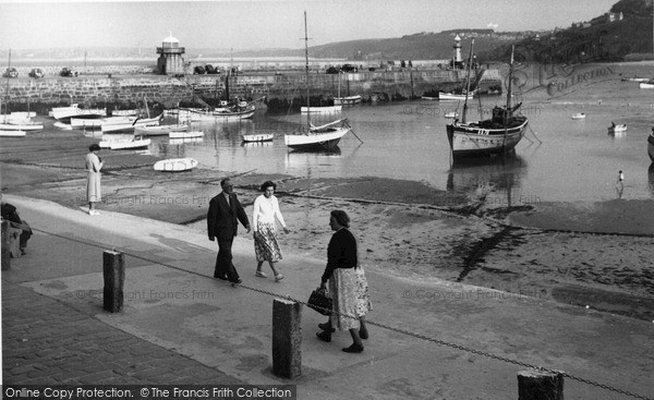 Photo of St Ives, The Harbour c.1960