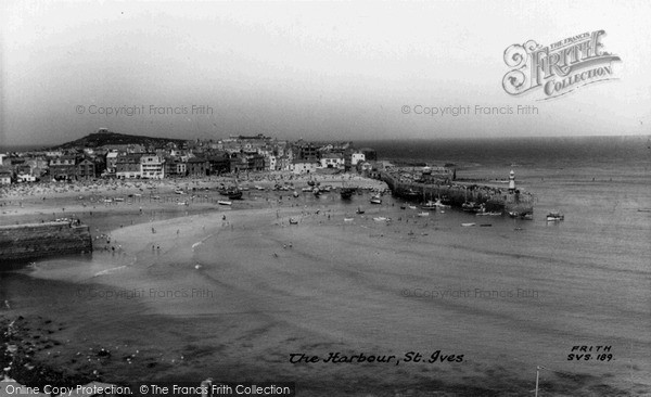 Photo of St Ives, The Harbour c.1960