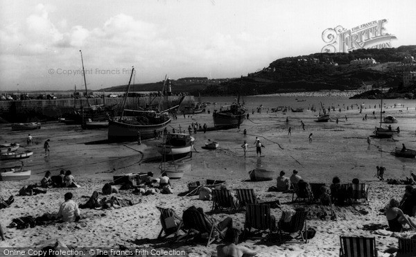 Photo of St Ives, The Harbour c.1960