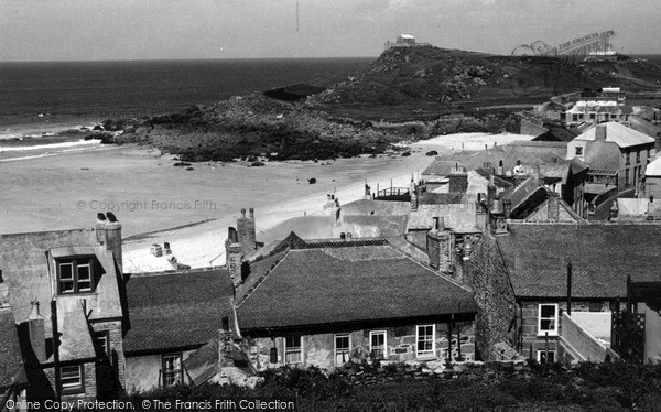 Photo of St Ives, The Island c.1955