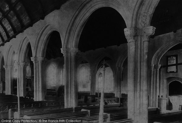 Photo of St Ives, The Parish Church Across Nave 1895