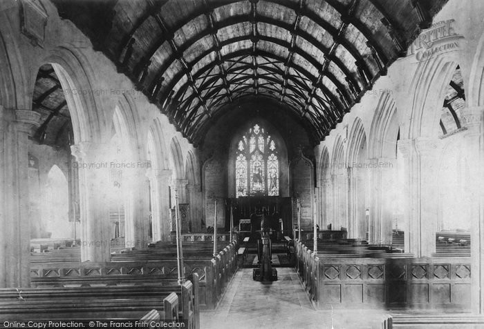 Photo of St Ives, The Parish Church Interior 1895
