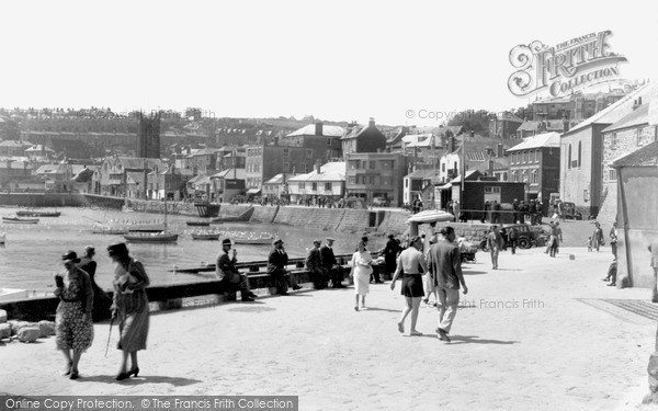 Photo of St Ives, The Quay c.1955