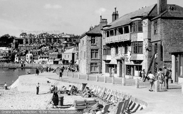 Photo of St Ives, The Wharf c.1955