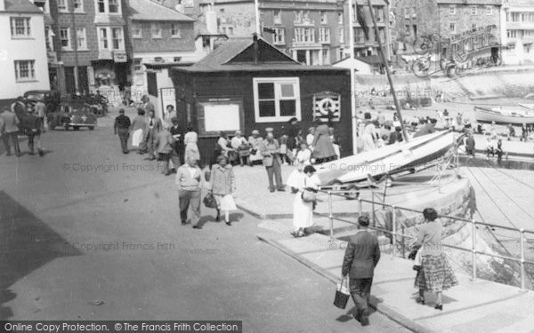 Photo of St Ives, Tourists By The Harbour c.1960