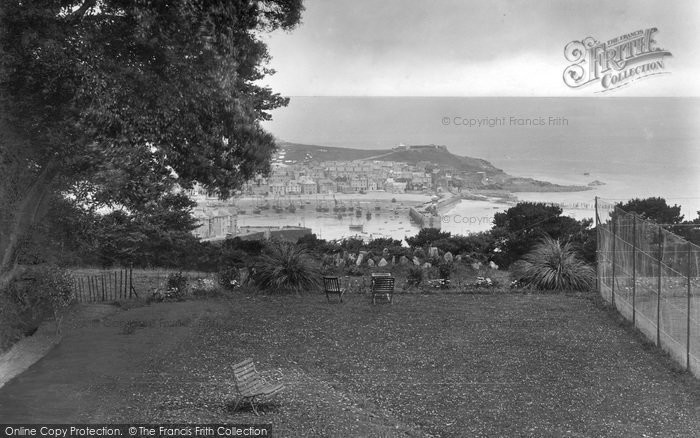 Photo of St Ives, View From Tregenna Castle Hotel Lawns 1925