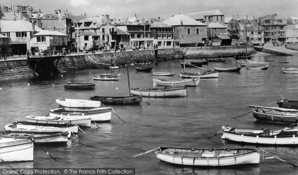 Photo of St Ives, Wharf Road c.1955