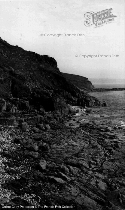 Photo of St Just In Penwith, Coastline c.1950