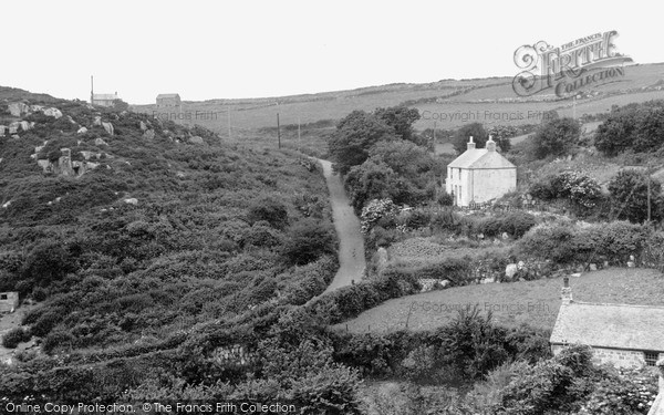 Photo of St Just In Penwith, Road To The Beach c.1950
