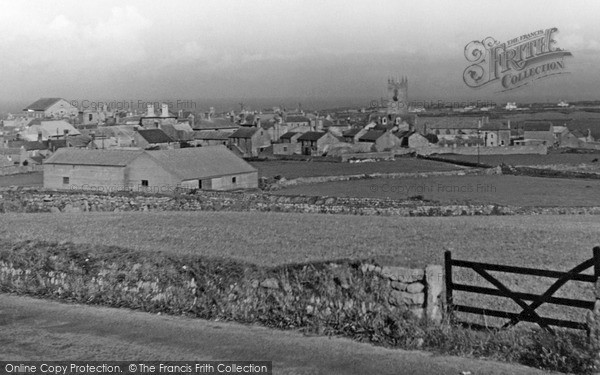 Photo of St Just In Penwith, View From Penzance Road c.1950