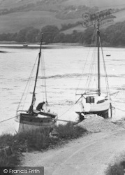 Boats By Shore Road c.1935, St Just In Roseland