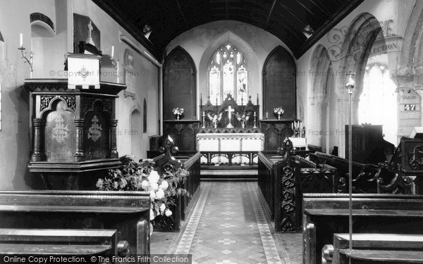 Photo of St Just In Roseland, Church Interior c.1955