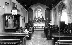 Church Interior c.1955, St Just In Roseland