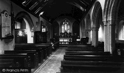 Church Interior c.1955, St Just In Roseland