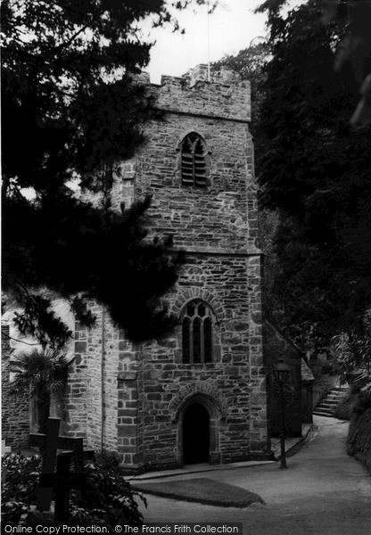 Photo of St Just In Roseland, The Church c.1955