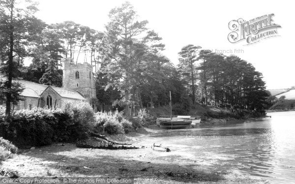 Photo of St Just In Roseland, The Church c.1955