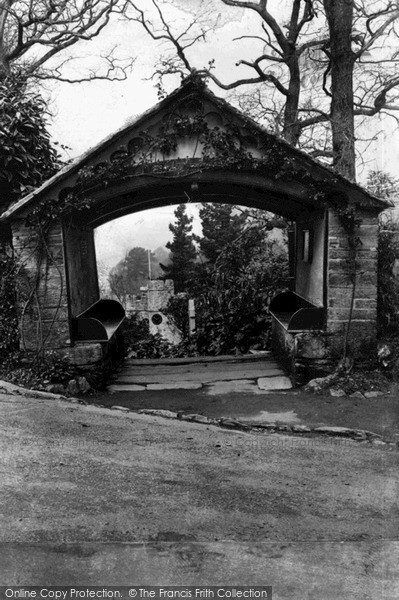 Photo of St Just In Roseland, The Lychgate And Church c.1955
