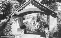 The Lychgate And Church c.1955, St Just In Roseland