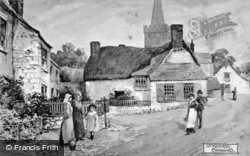 A Village Sketch c.1900, St Keverne