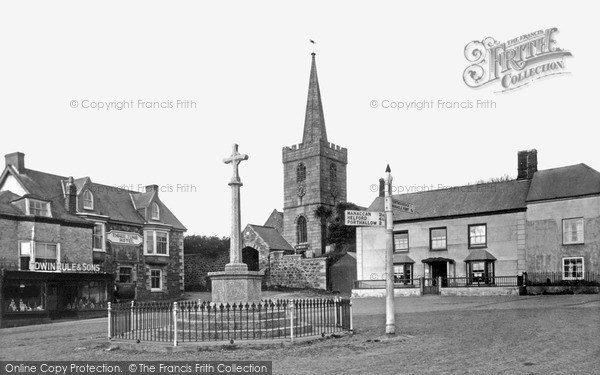 Photo of St Keverne, Church And Square c.1933