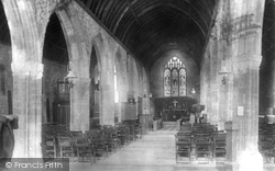Church Interior 1904, St Keverne