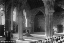 Church Interior, West End 1904, St Keverne