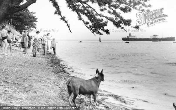 Photo of St Lawrence Bay, The Beach, The Stone c.1955