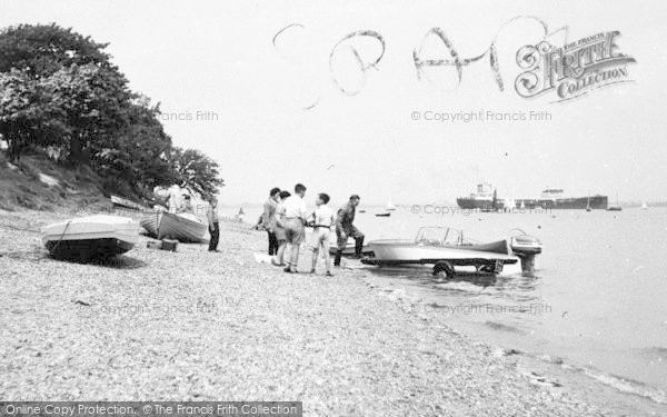 Photo of St Lawrence Bay, The Beach, The Stone  c.1955