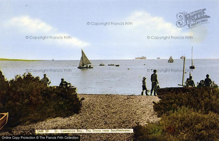 Photo of St Lawrence Bay, The Stone c.1955
