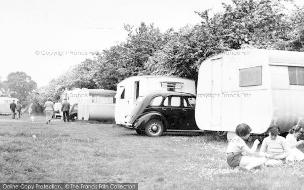 Photo of St Lawrence Bay, The Stone, Caravan Site c.1955