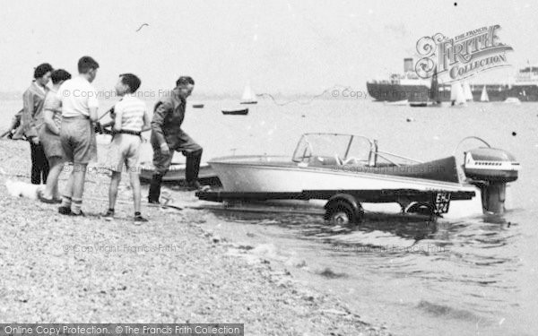 Photo of St Lawrence Bay, Who's To Board First? c.1955