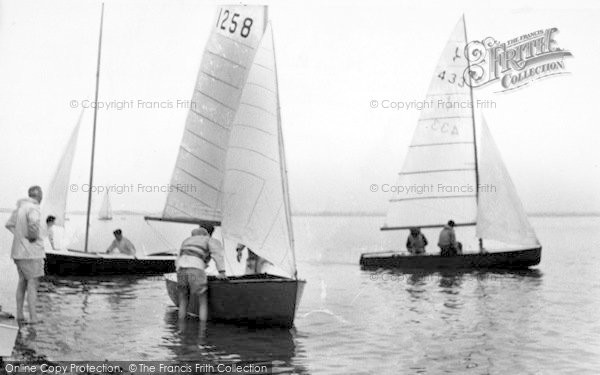 Photo of St Lawrence Bay, Yachts At Stone c.1955