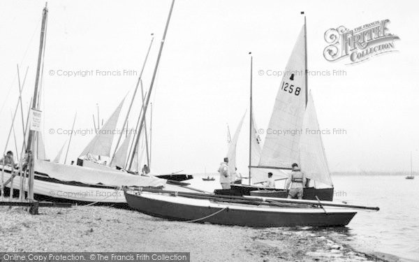 Photo of St Lawrence Bay, Yachts At The Stone c.1955