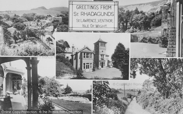 Photo of St Lawrence, St Rhadagund's, Composite c.1960