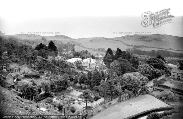 Photo of St Lawrence, St Rhadagund's, From The Downs c.1960
