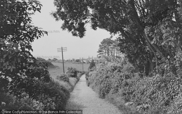 Photo of St Lawrence, The Road To Woody Bay c.1955