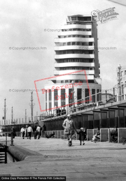 Photo of St Leonards, Walking On Lower Promenade c.1955