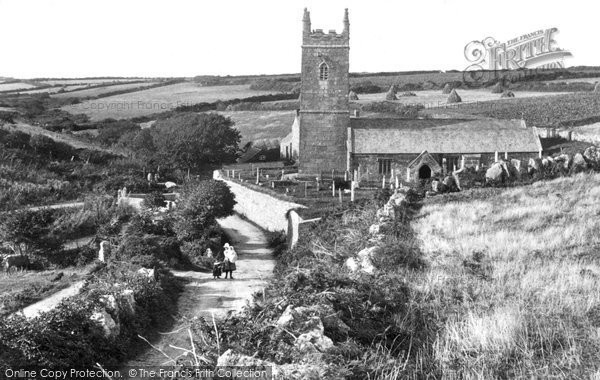 Photo of St Levan, The Church 1908
