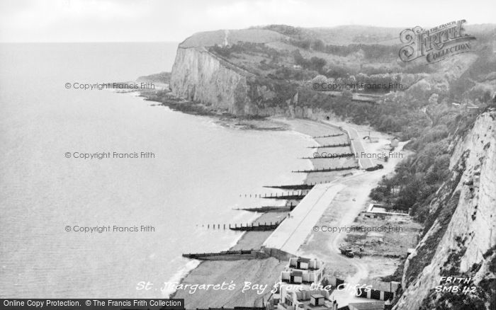 Photo of St Margaret's Bay, From The Cliffs c.1955