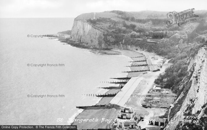 Photo of St Margaret's Bay, From The Cliffs c.1955