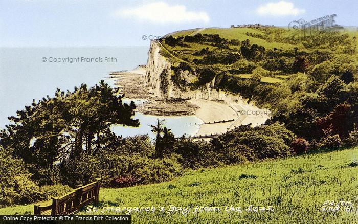 Photo of St Margaret's Bay, From The Leas c.1955